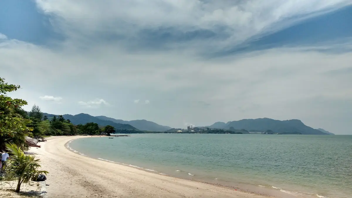 Beach coastline in Langkawi Malaysia