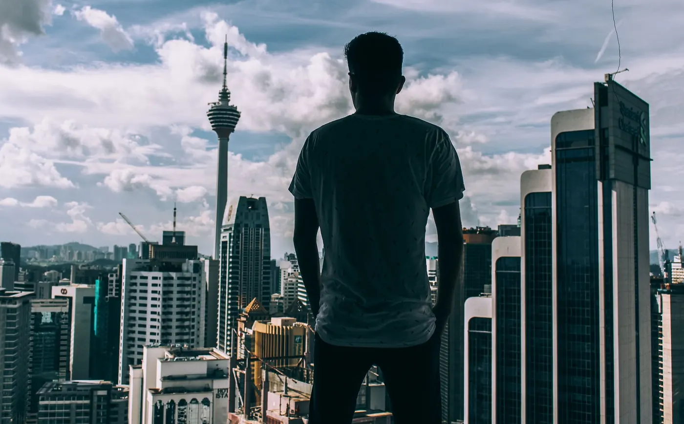 Kuala Lumpur skyline in Malaysia